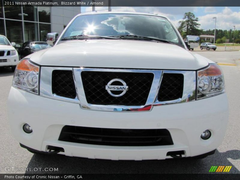 Blizzard White / Almond 2011 Nissan Armada Platinum