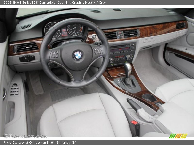 Sparkling Graphite Metallic / Gray 2008 BMW 3 Series 328i Convertible
