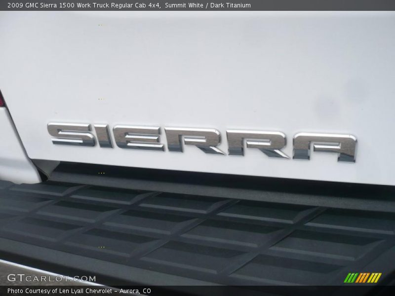 Summit White / Dark Titanium 2009 GMC Sierra 1500 Work Truck Regular Cab 4x4