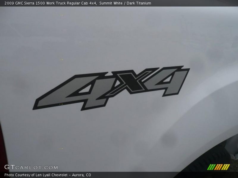Summit White / Dark Titanium 2009 GMC Sierra 1500 Work Truck Regular Cab 4x4