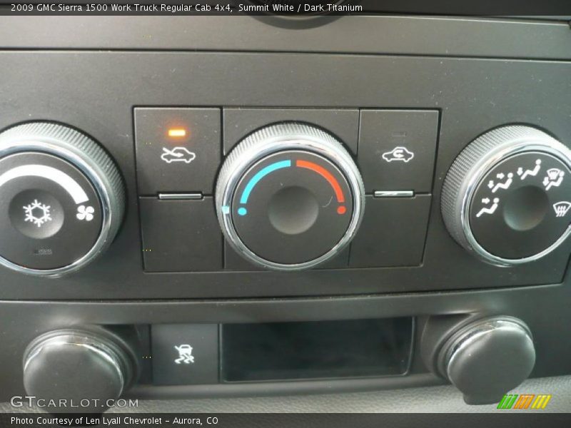 Summit White / Dark Titanium 2009 GMC Sierra 1500 Work Truck Regular Cab 4x4