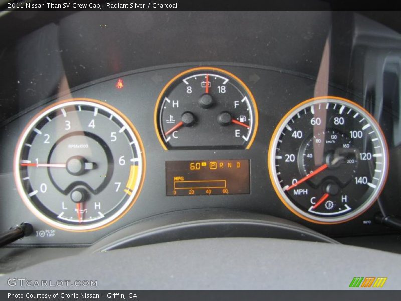 Radiant Silver / Charcoal 2011 Nissan Titan SV Crew Cab