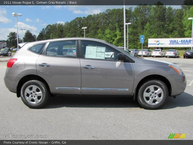 Gotham Gray Metallic / Black 2011 Nissan Rogue S