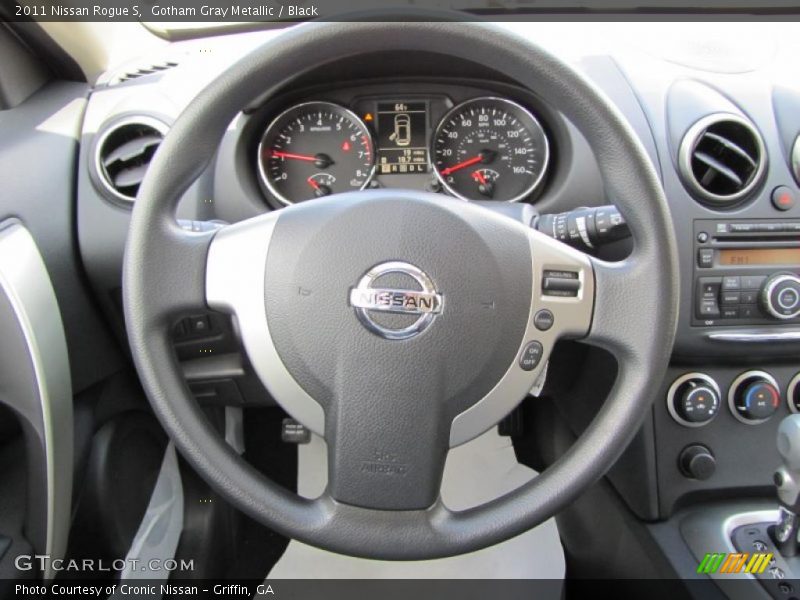Gotham Gray Metallic / Black 2011 Nissan Rogue S