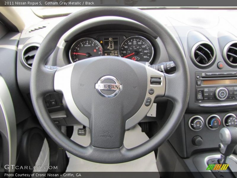 Gotham Gray Metallic / Black 2011 Nissan Rogue S