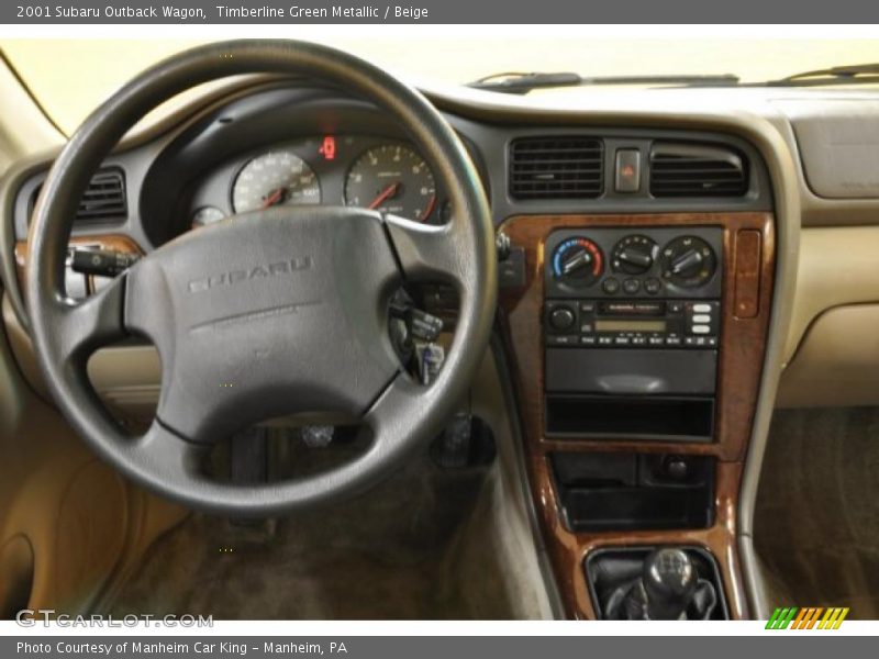 Timberline Green Metallic / Beige 2001 Subaru Outback Wagon