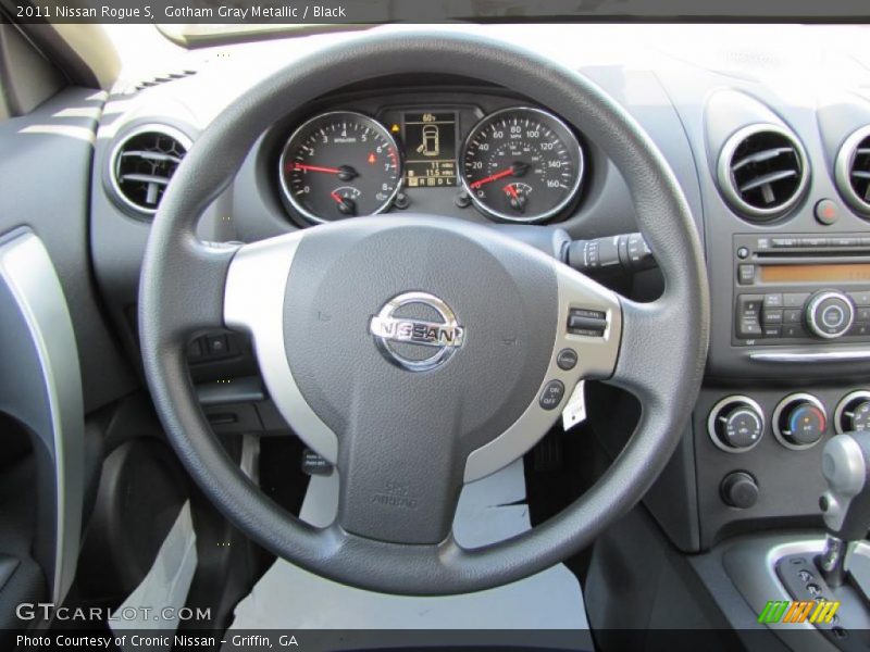Gotham Gray Metallic / Black 2011 Nissan Rogue S