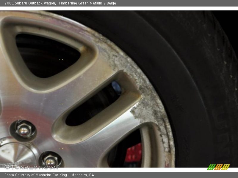 Timberline Green Metallic / Beige 2001 Subaru Outback Wagon