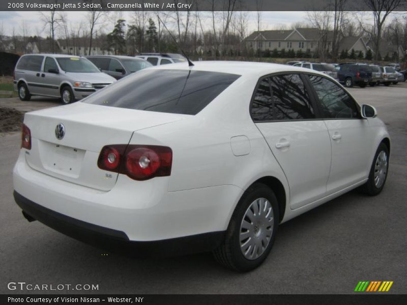 Campanella White / Art Grey 2008 Volkswagen Jetta S Sedan