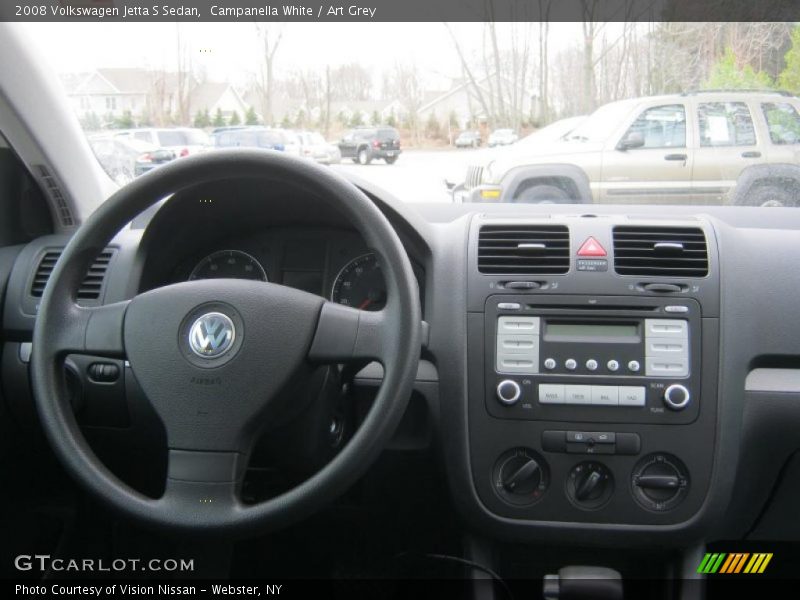 Campanella White / Art Grey 2008 Volkswagen Jetta S Sedan