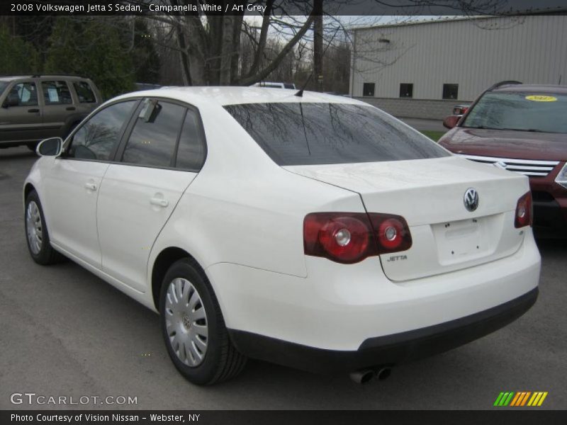 Campanella White / Art Grey 2008 Volkswagen Jetta S Sedan