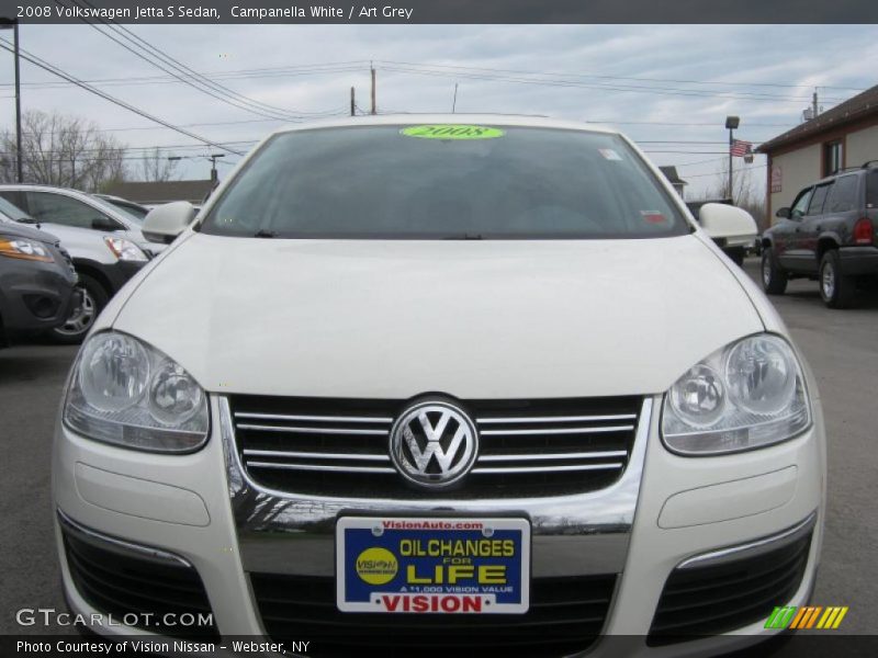 Campanella White / Art Grey 2008 Volkswagen Jetta S Sedan
