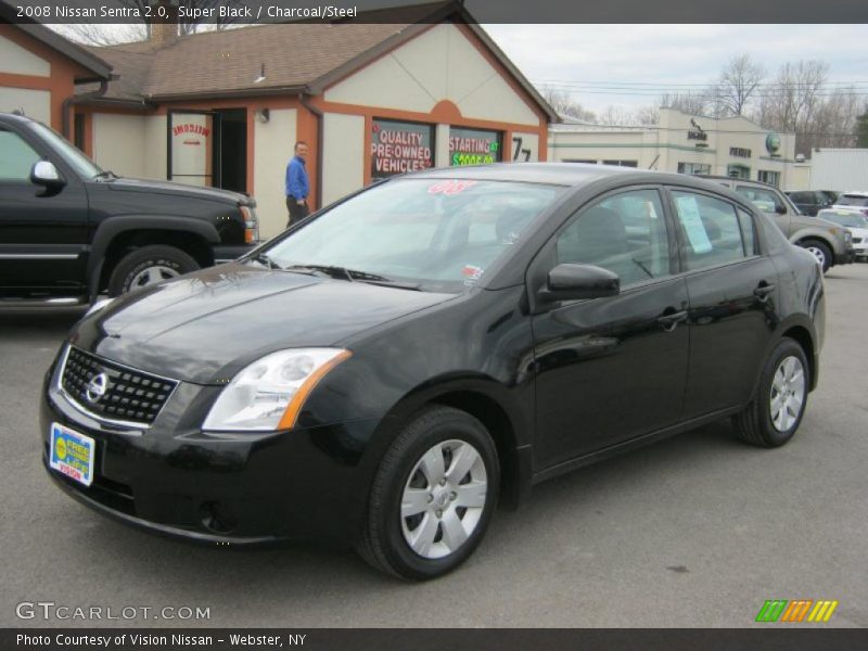 Super Black / Charcoal/Steel 2008 Nissan Sentra 2.0