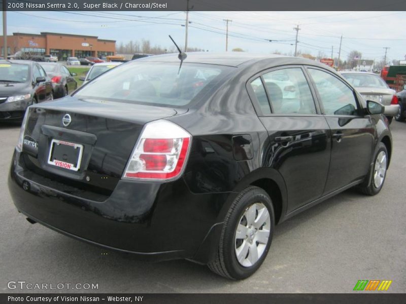 Super Black / Charcoal/Steel 2008 Nissan Sentra 2.0