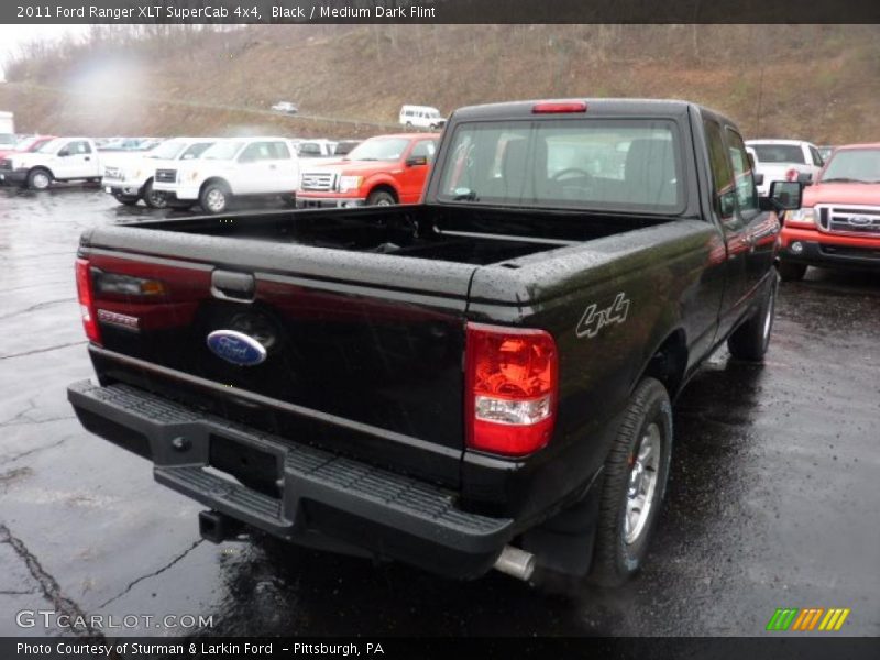 Black / Medium Dark Flint 2011 Ford Ranger XLT SuperCab 4x4