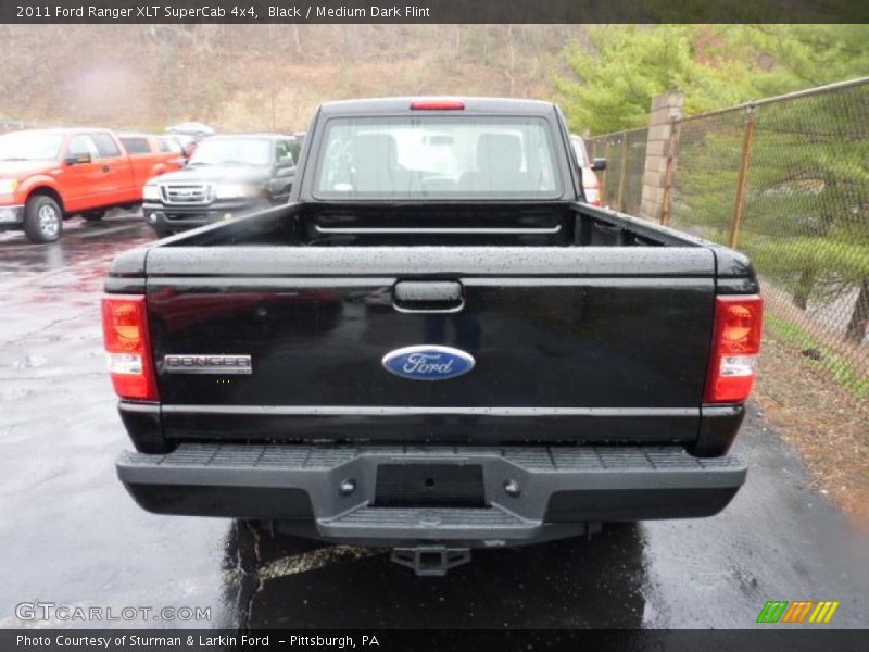 Black / Medium Dark Flint 2011 Ford Ranger XLT SuperCab 4x4