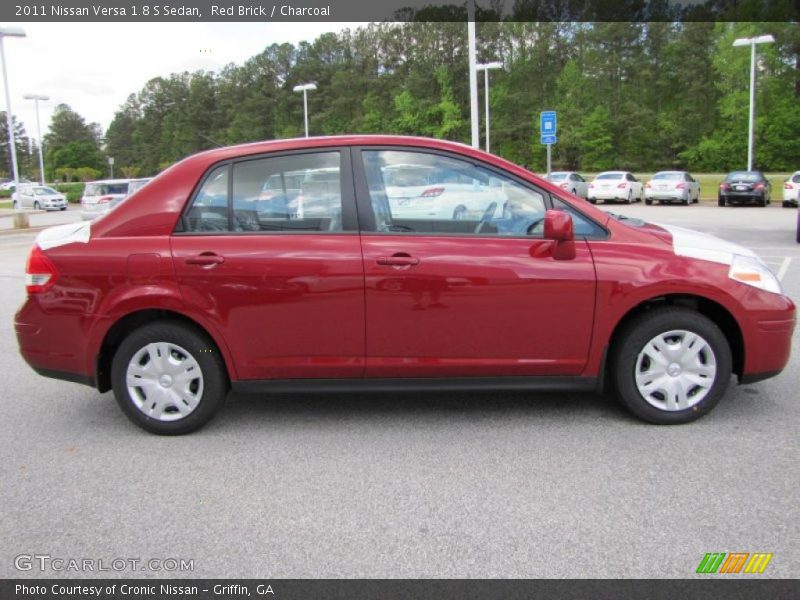 Red Brick / Charcoal 2011 Nissan Versa 1.8 S Sedan