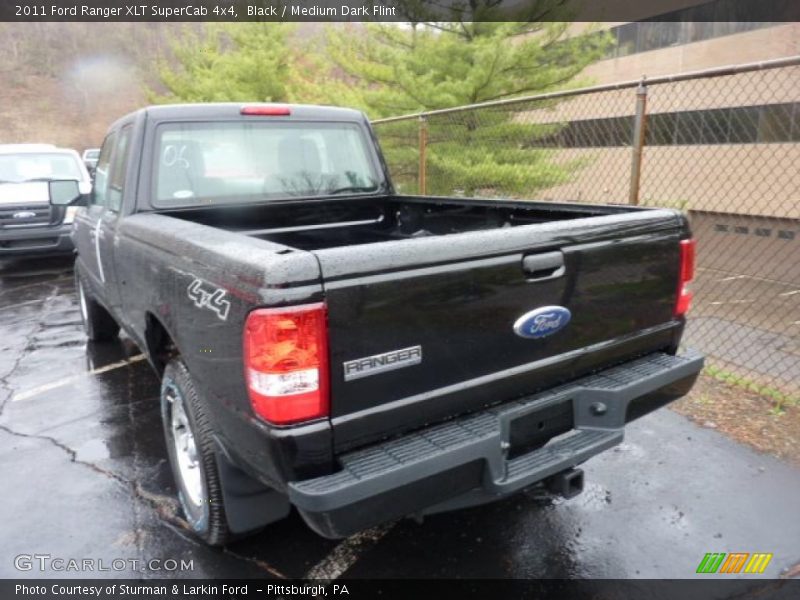 Black / Medium Dark Flint 2011 Ford Ranger XLT SuperCab 4x4