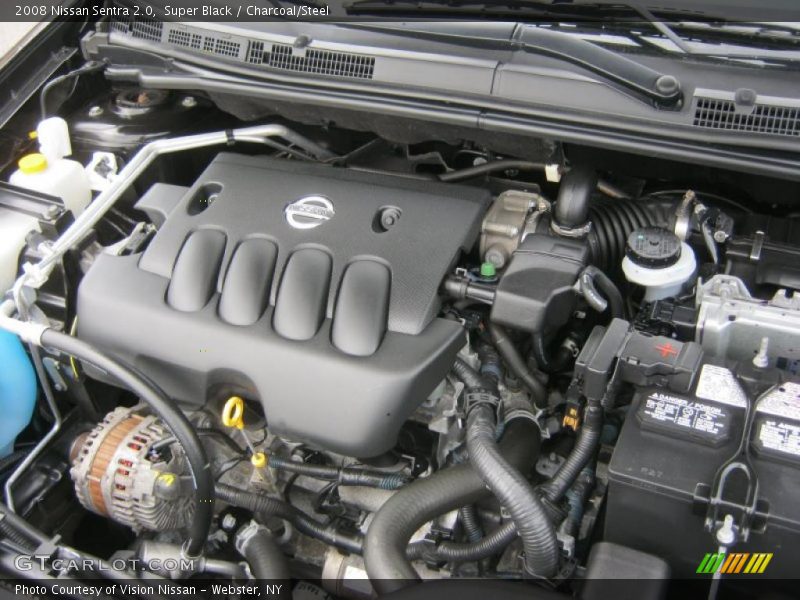 Super Black / Charcoal/Steel 2008 Nissan Sentra 2.0