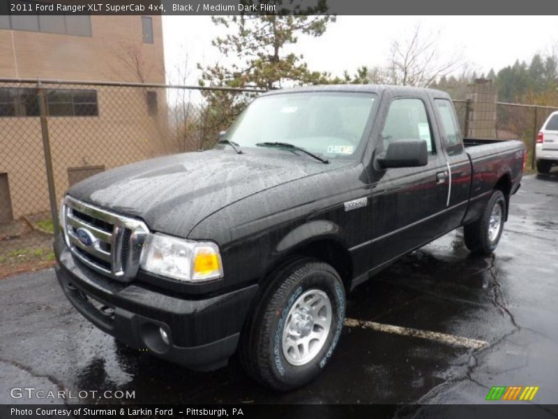 Black / Medium Dark Flint 2011 Ford Ranger XLT SuperCab 4x4