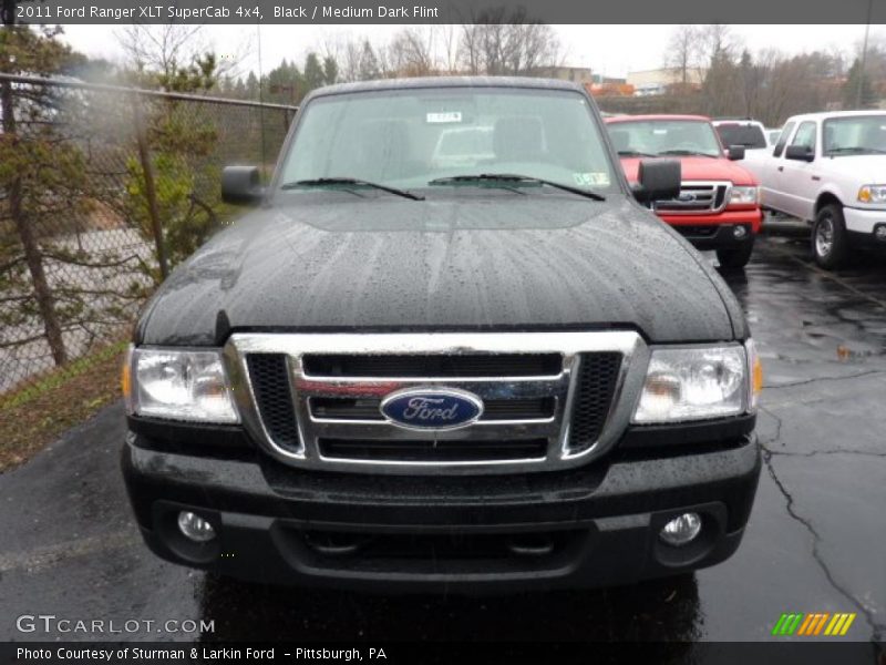 Black / Medium Dark Flint 2011 Ford Ranger XLT SuperCab 4x4