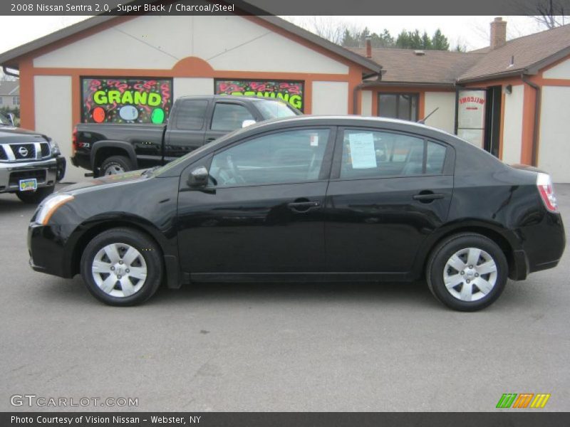 Super Black / Charcoal/Steel 2008 Nissan Sentra 2.0