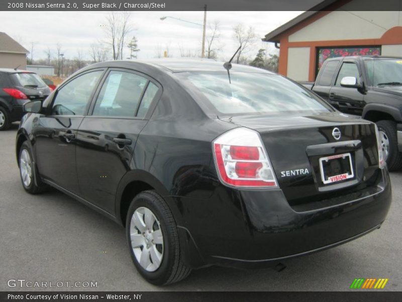 Super Black / Charcoal/Steel 2008 Nissan Sentra 2.0