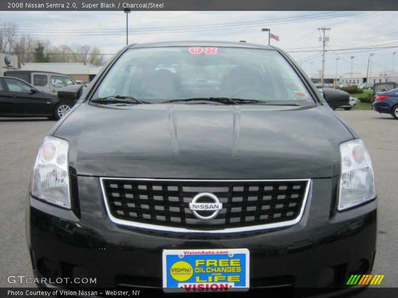 Super Black / Charcoal/Steel 2008 Nissan Sentra 2.0