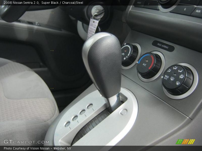 Super Black / Charcoal/Steel 2008 Nissan Sentra 2.0