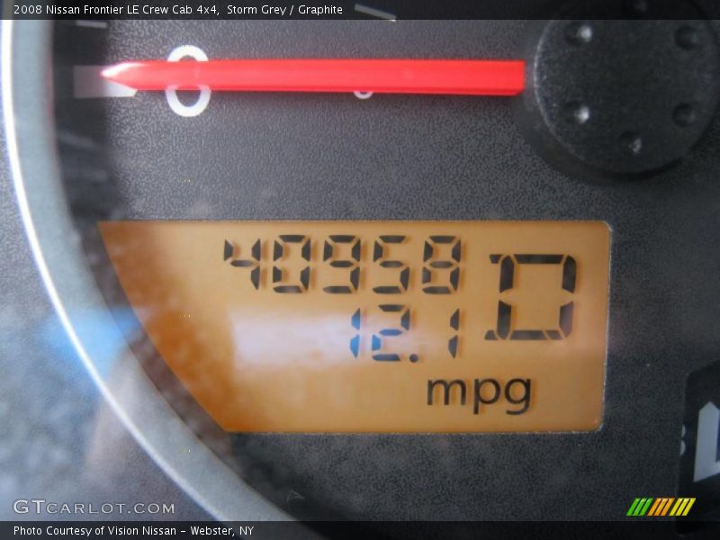Storm Grey / Graphite 2008 Nissan Frontier LE Crew Cab 4x4