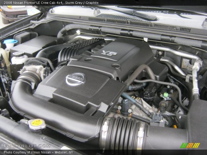 Storm Grey / Graphite 2008 Nissan Frontier LE Crew Cab 4x4
