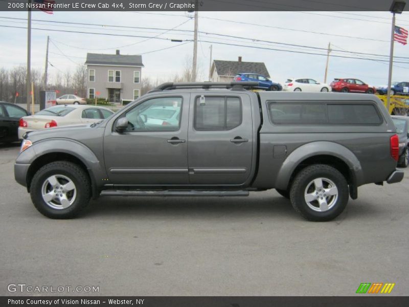 Storm Grey / Graphite 2008 Nissan Frontier LE Crew Cab 4x4