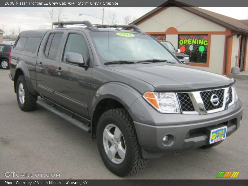 Storm Grey / Graphite 2008 Nissan Frontier LE Crew Cab 4x4