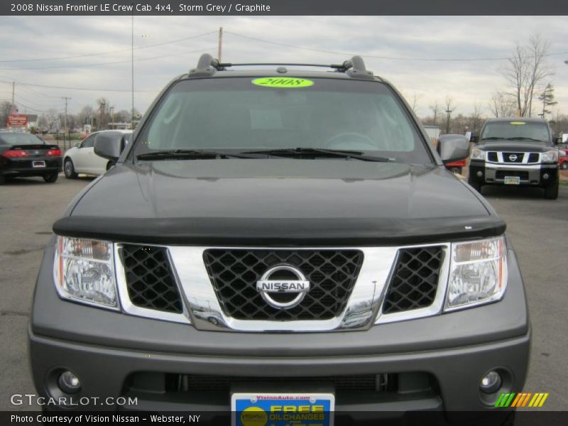 Storm Grey / Graphite 2008 Nissan Frontier LE Crew Cab 4x4