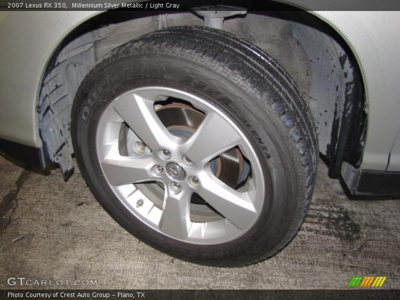 Millennium Silver Metallic / Light Gray 2007 Lexus RX 350