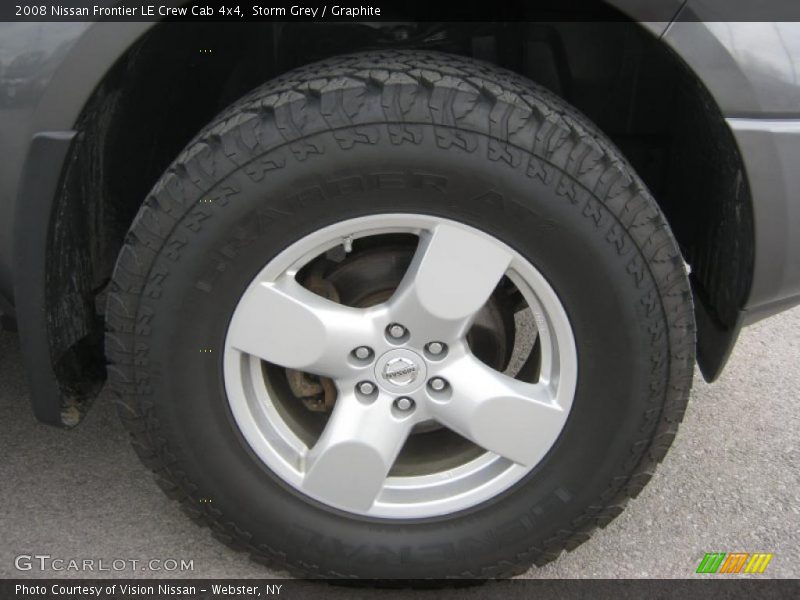 Storm Grey / Graphite 2008 Nissan Frontier LE Crew Cab 4x4