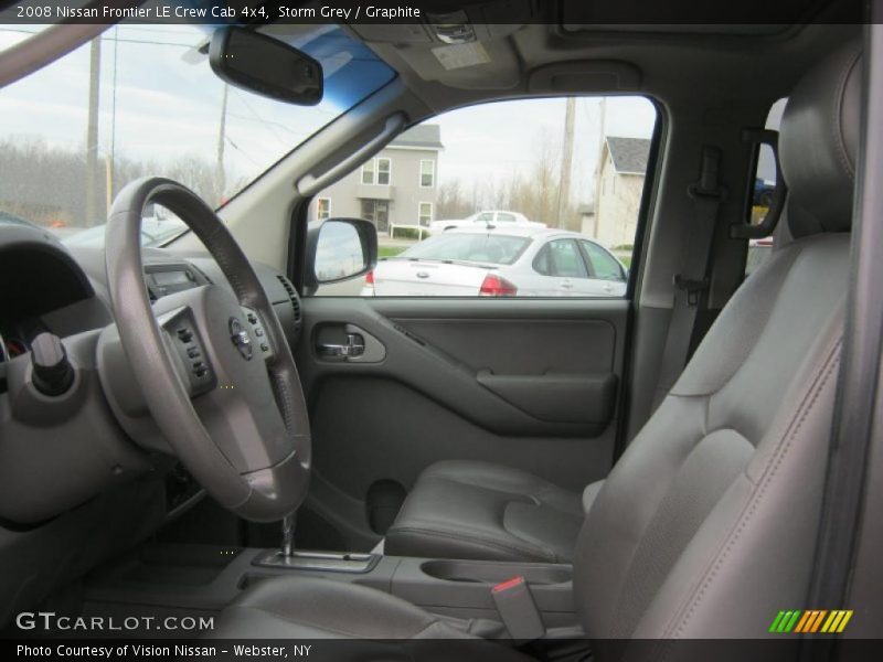Storm Grey / Graphite 2008 Nissan Frontier LE Crew Cab 4x4