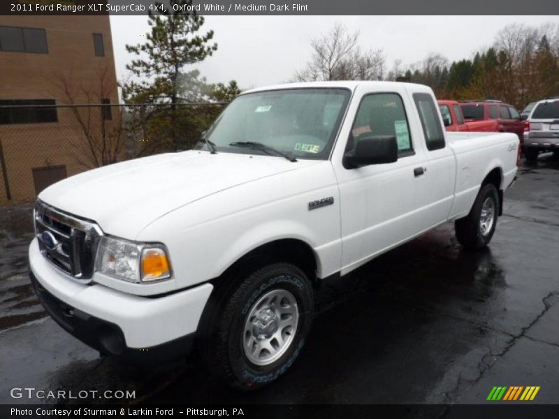 Oxford White / Medium Dark Flint 2011 Ford Ranger XLT SuperCab 4x4