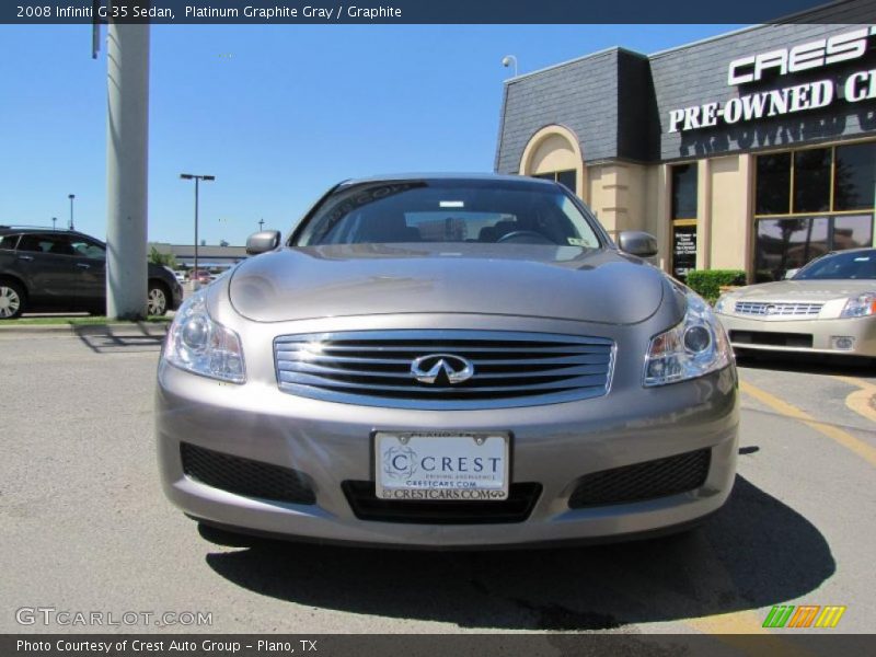 Platinum Graphite Gray / Graphite 2008 Infiniti G 35 Sedan