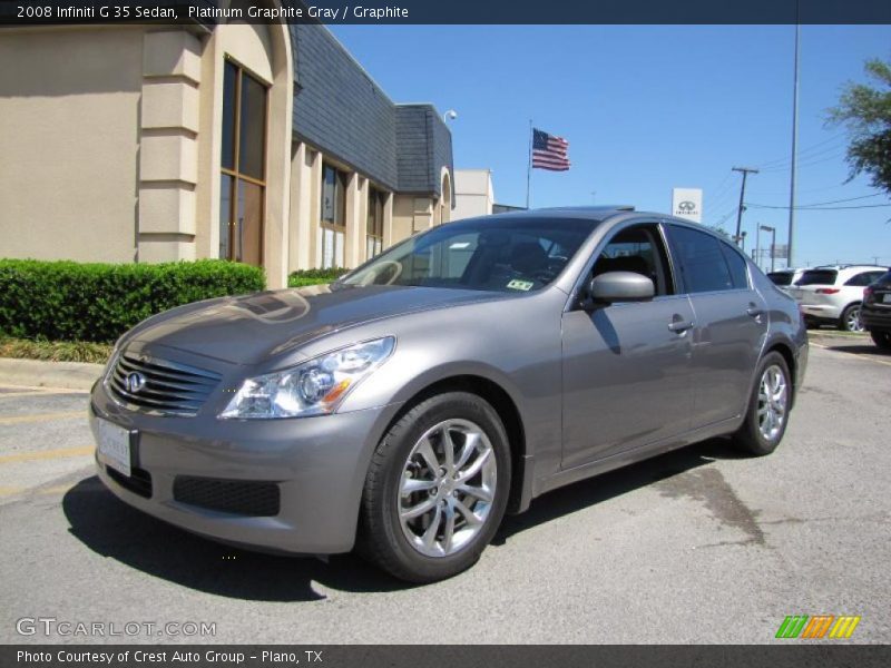 Platinum Graphite Gray / Graphite 2008 Infiniti G 35 Sedan