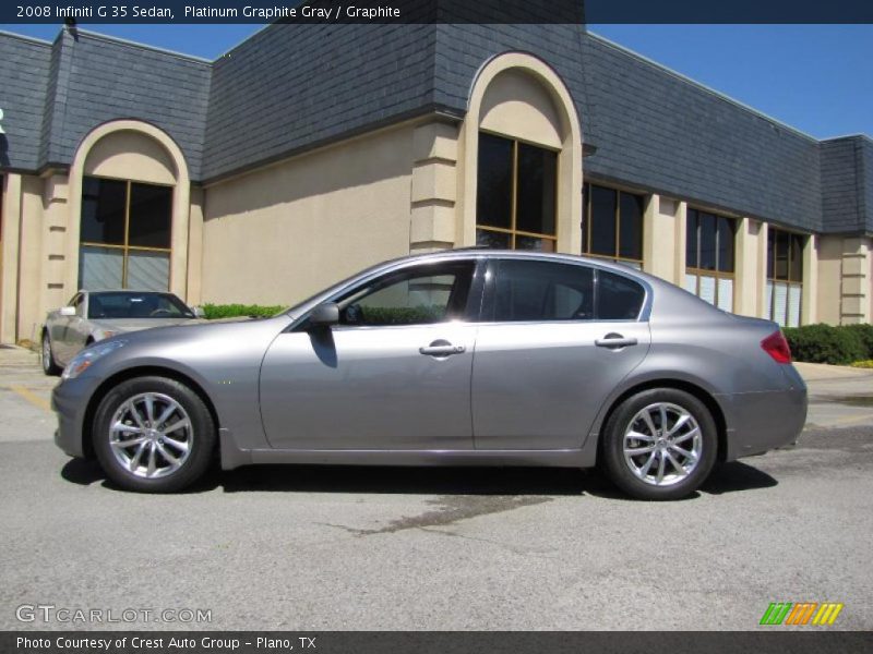 Platinum Graphite Gray / Graphite 2008 Infiniti G 35 Sedan