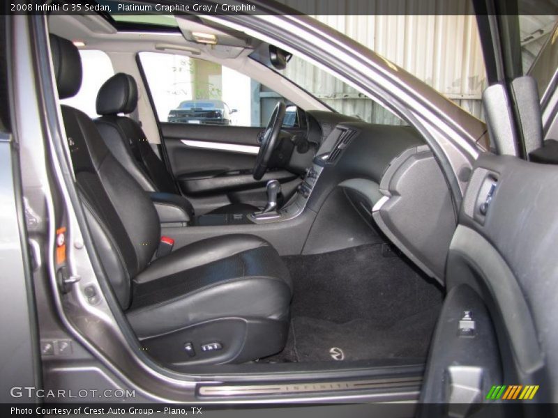 Platinum Graphite Gray / Graphite 2008 Infiniti G 35 Sedan