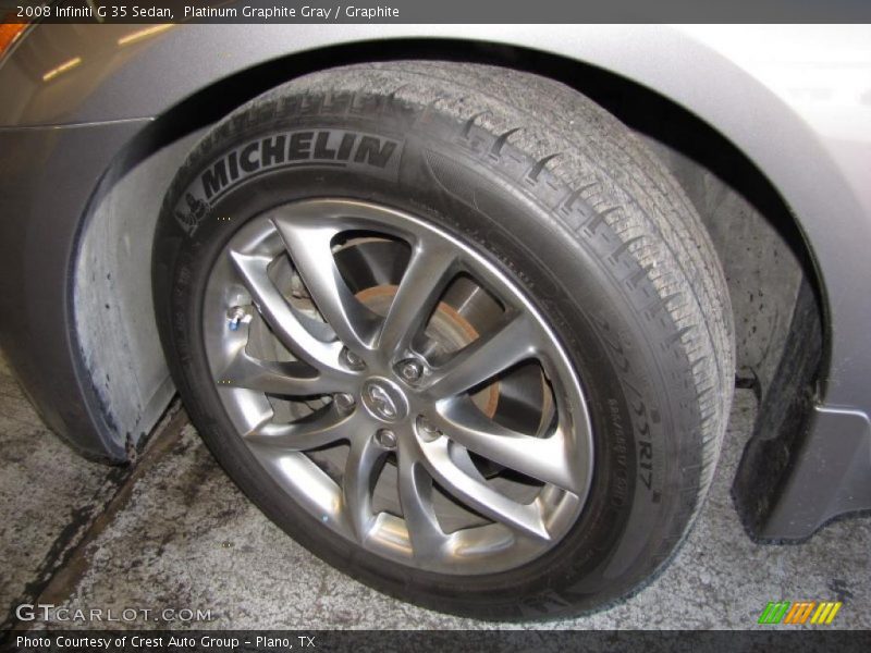 Platinum Graphite Gray / Graphite 2008 Infiniti G 35 Sedan