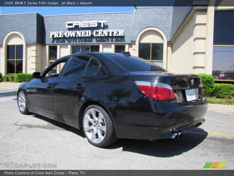 Jet Black / Auburn 2005 BMW 5 Series 545i Sedan