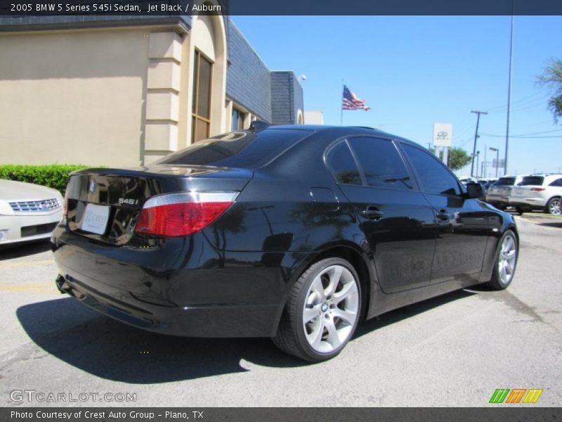 Jet Black / Auburn 2005 BMW 5 Series 545i Sedan