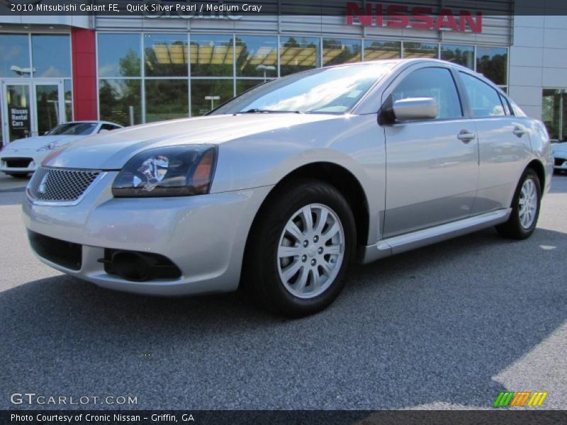 Quick Silver Pearl / Medium Gray 2010 Mitsubishi Galant FE