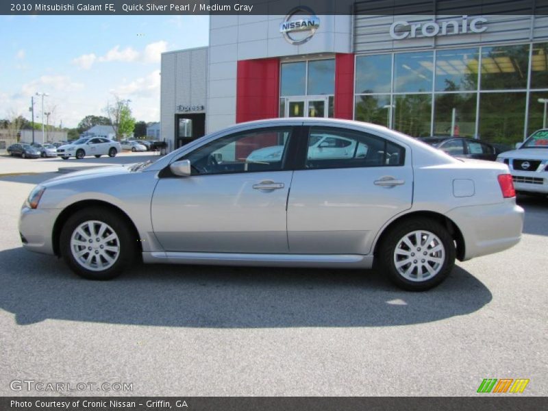 Quick Silver Pearl / Medium Gray 2010 Mitsubishi Galant FE