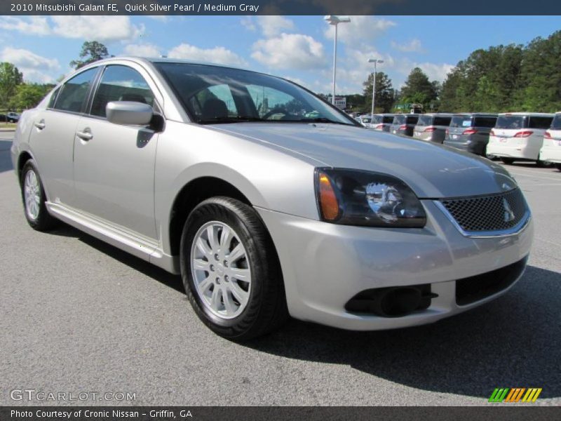 Quick Silver Pearl / Medium Gray 2010 Mitsubishi Galant FE