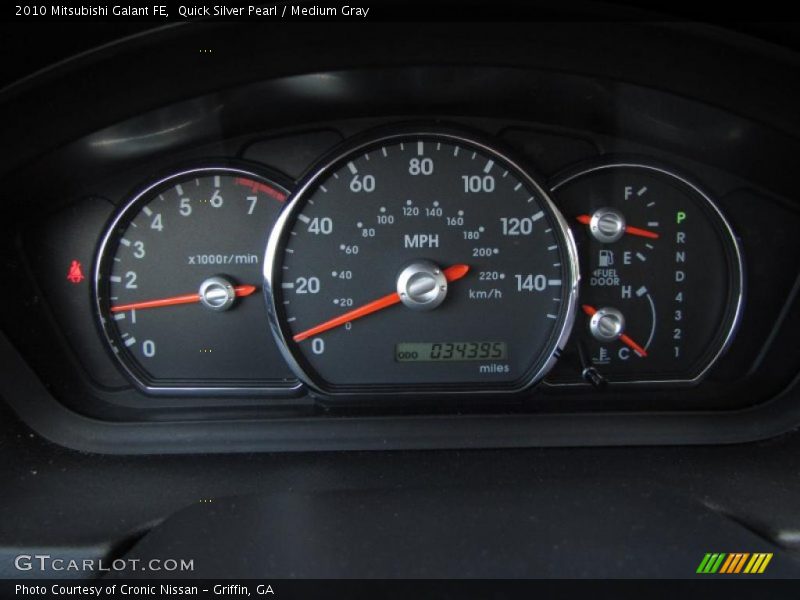 Quick Silver Pearl / Medium Gray 2010 Mitsubishi Galant FE
