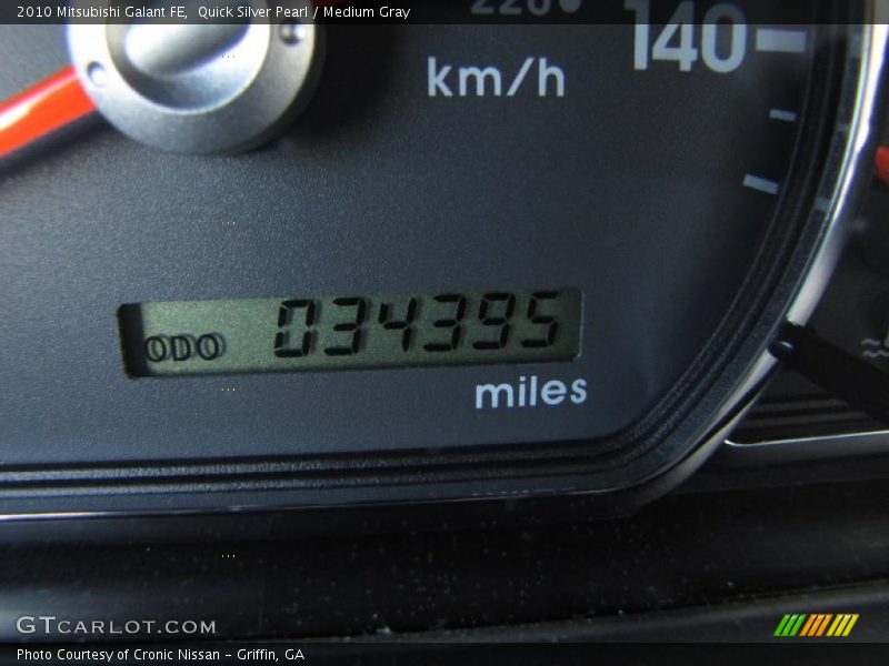 Quick Silver Pearl / Medium Gray 2010 Mitsubishi Galant FE